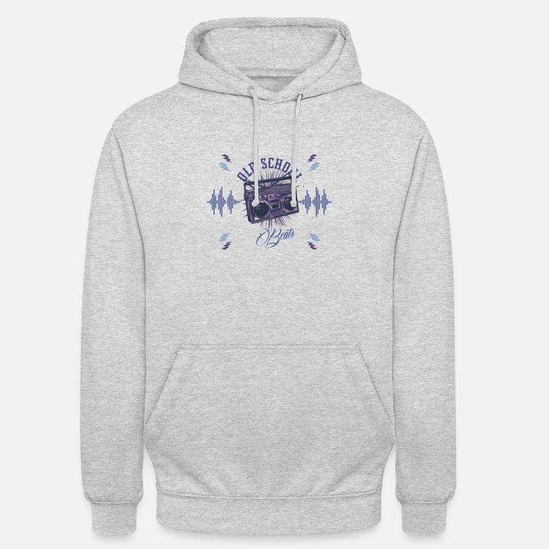 Old School Beats - Unisex Hoodie - Hellgrau meliert
