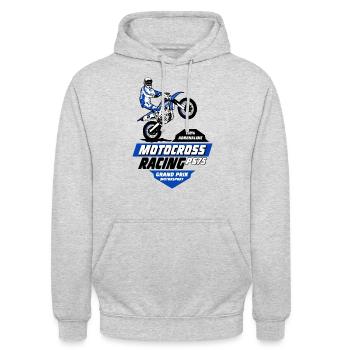 Moto Cross - Motocross - Supercross - Unisex Hoodie - light heather grey - Front - Alina (178cm) & Michal (187cm)