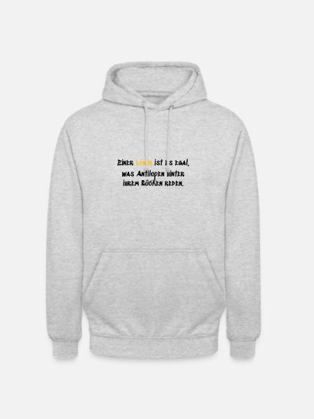 Einer Löwin - Unisex Hoodie - Hellgrau meliert