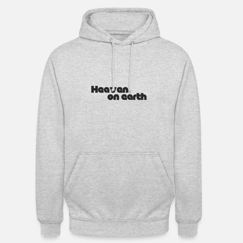 Le paradis sur terre - Sweat-shirt à capuche unisexe - gris clair chiné