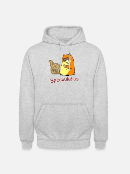 Speckulatius - Unisex Hoodie - Hellgrau meliert