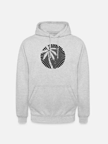 sunset_us - Sweat-shirt à capuche unisexe - gris clair chiné