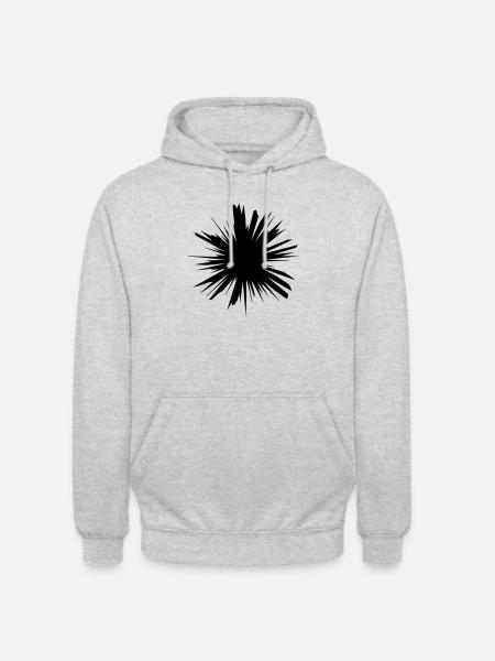 Explosion destruction blast design - Unisex Hoodie - light heather grey