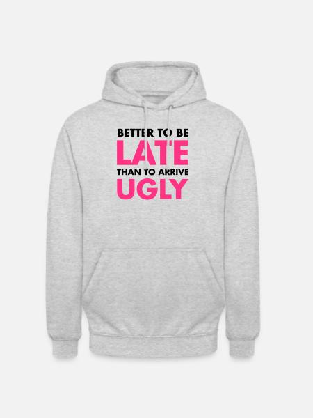 Late - Unisex Hoodie - light heather grey