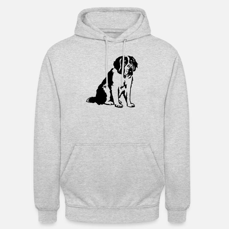 Bernhardiner - Unisex Hoodie - Hellgrau meliert