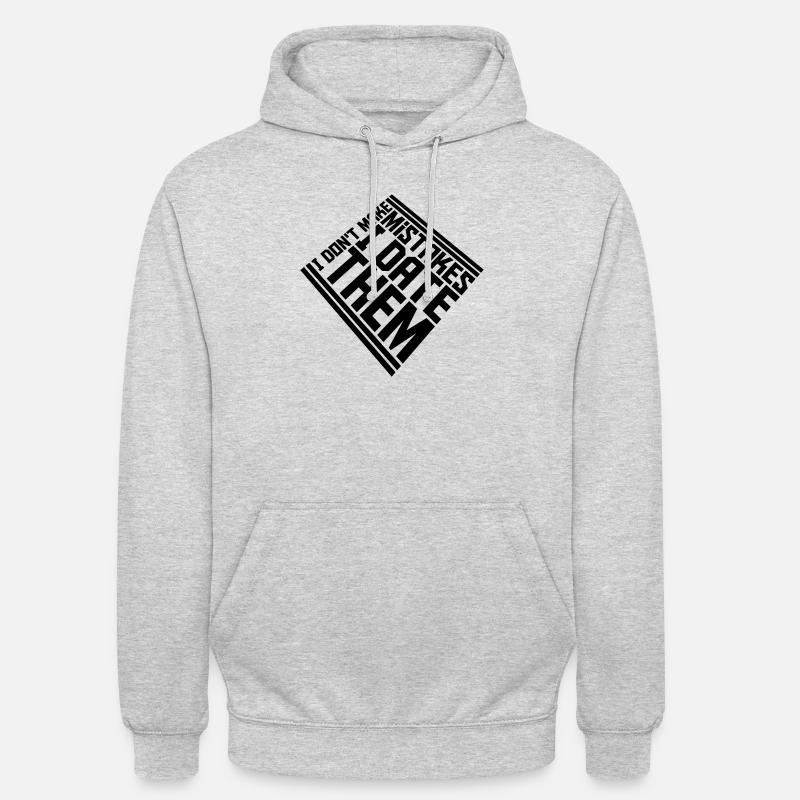 Date Erreurs Citation Logo - Sweat-shirt à capuche unisexe - gris clair chiné