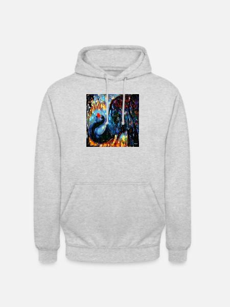 help_for_elephants_15 - Unisex Hoodie - Hellgrau meliert