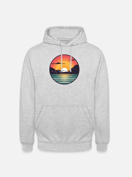 Sunset - Unisex Hoodie - light heather grey