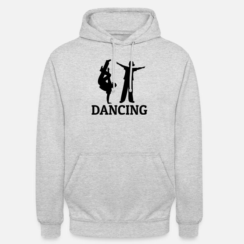 Danse Musique de danse - Sweat-shirt à capuche unisexe - gris clair chiné