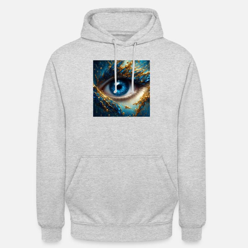 Das Auge - Unisex Hoodie - Hellgrau meliert