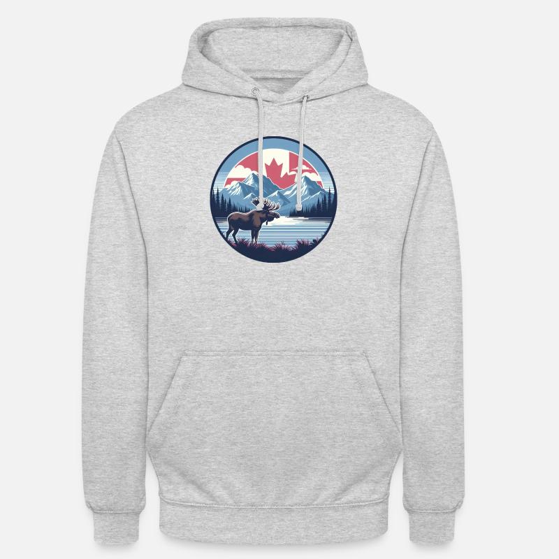 Canada 17 (en anglais seulement) - Sweat-shirt à capuche unisexe - gris clair chiné