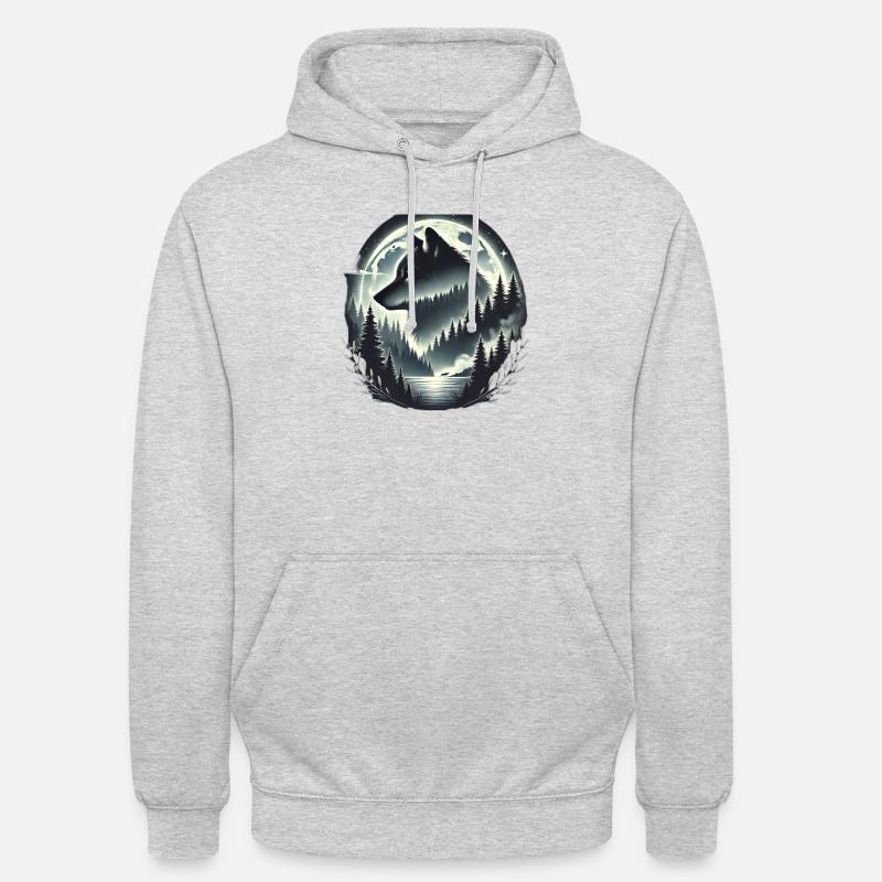Team Wolf, Wolf Protection, Nature Conservation, Wolf protect - Unisex Hoodie - light heather grey