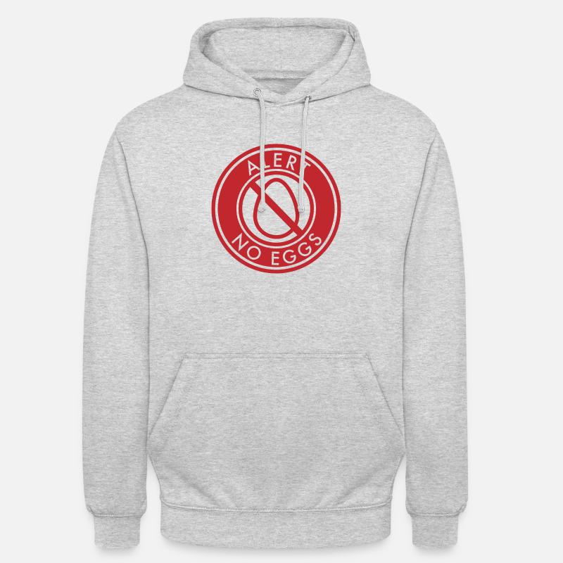 Ei-Alarm Geschenk Ei Eier - Unisex Hoodie - Hellgrau meliert