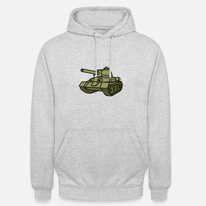 Panzer - Sweat-shirt à capuche unisexe - gris clair chiné