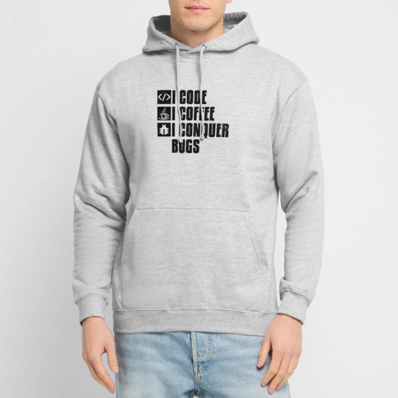 Café Codage Programmeur Codeur Développeur Nerd Coff Sweat-shirt à capuche unisexe