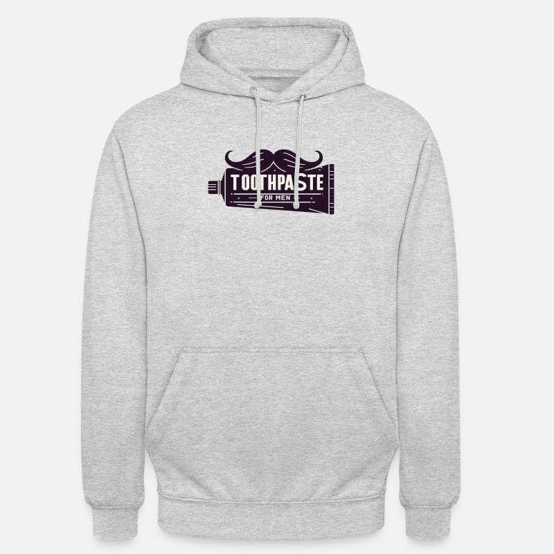 Toothpaste for men - Unisex Hoodie - light heather grey