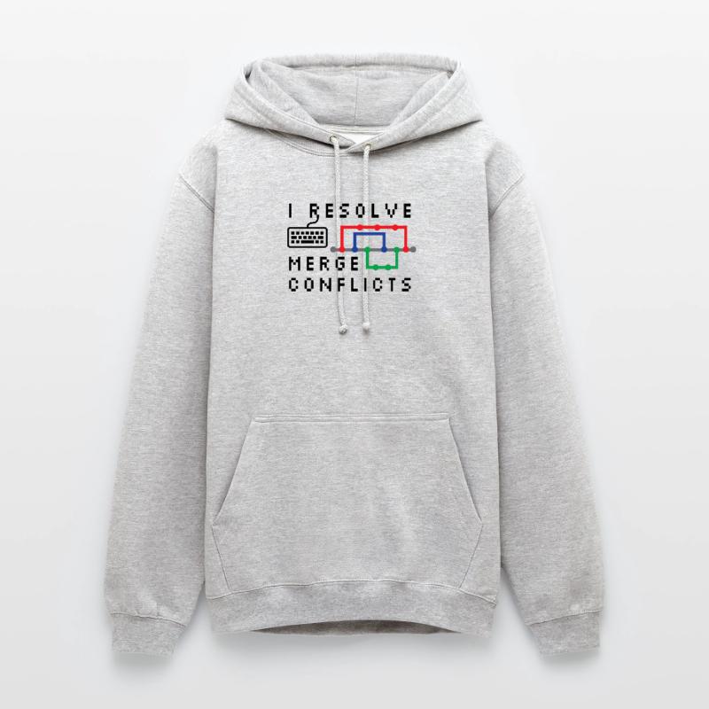 I Resolve Merge Conflicts Coding Programming Devel Unisex Hoodie
