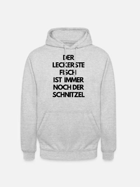 Schnitzel - Unisex Hoodie - Hellgrau meliert