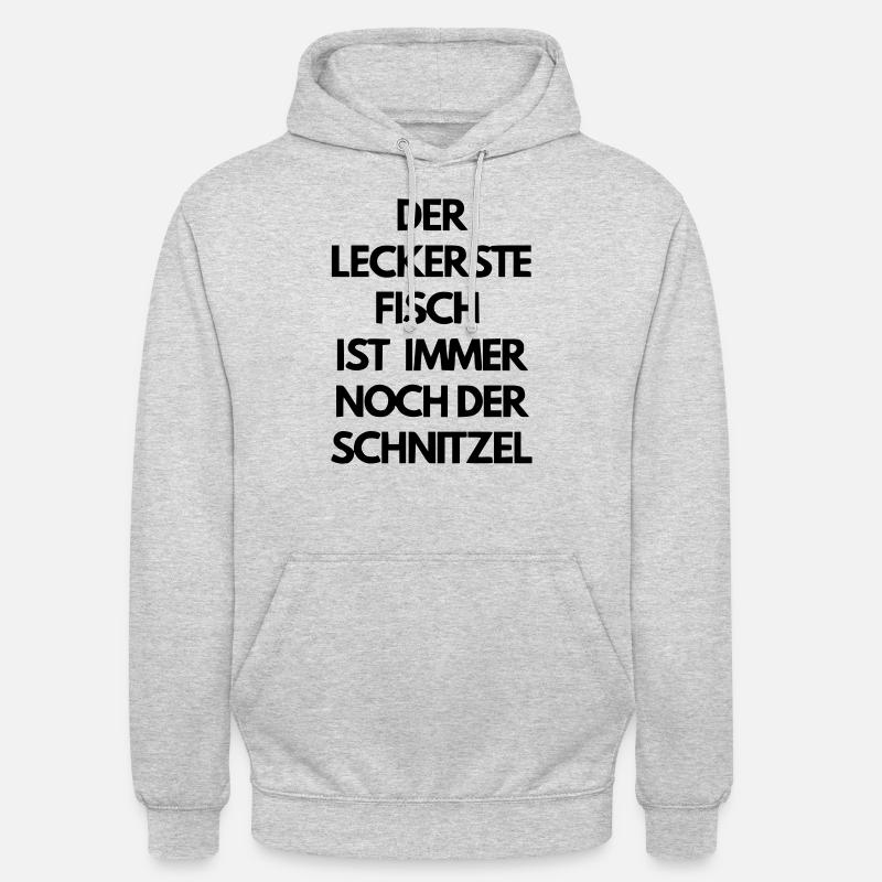 Schnitzel - Unisex Hoodie - Hellgrau meliert