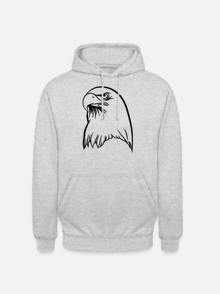 Eagle freedom - Unisex Hoodie - light heather grey