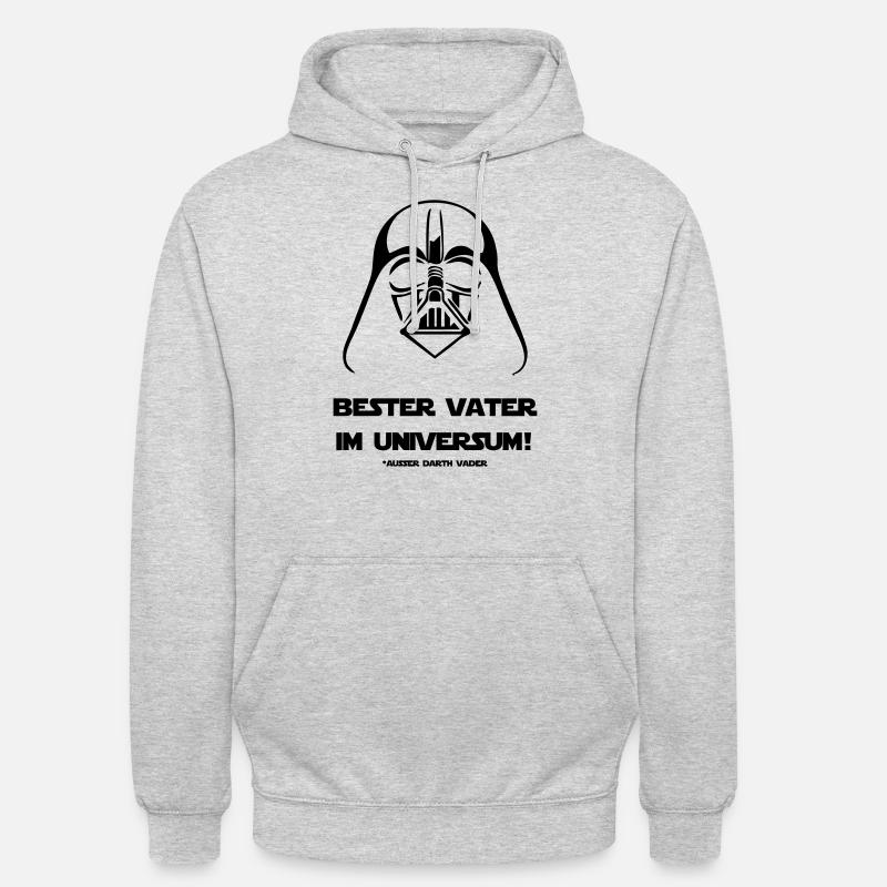 Bester Vater im Universum - außer Darth Vader - Unisex Hoodie - Hellgrau meliert