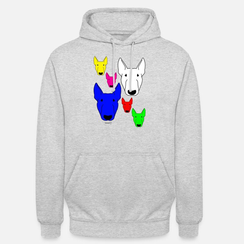 Bully Farben - Unisex Hoodie - Hellgrau meliert