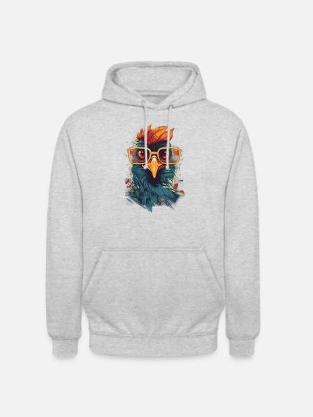 Cool chicken - Unisex Hoodie - light heather grey