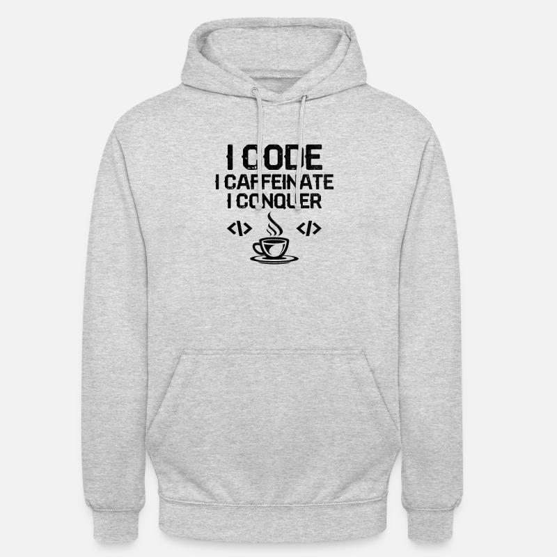 Kaffee-Codierung Programmierer Programmierer Entwickler Nerd Coff Unisex Hoodie