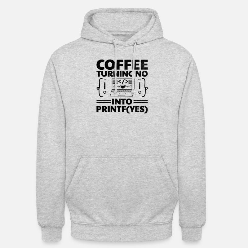 Kaffee-Codierung Programmierer Programmierer Entwickler Nerd Coff Unisex Hoodie