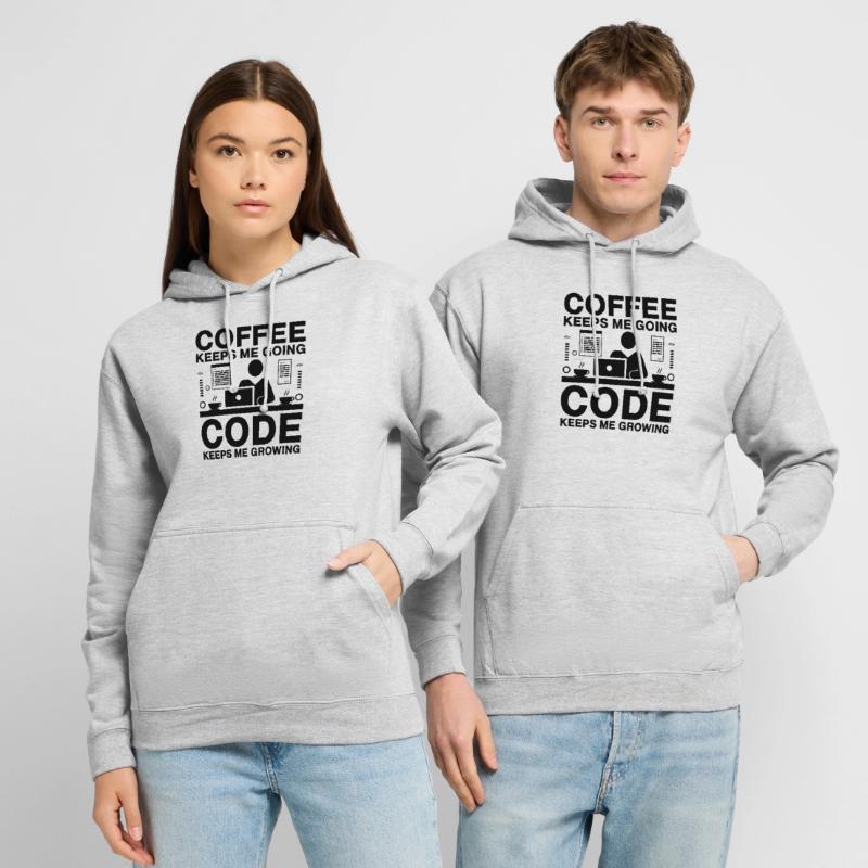 Kaffee-Codierung Programmierer Programmierer Entwickler Nerd Coff Unisex Hoodie