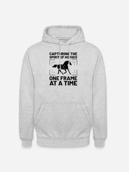 Horse Photography Horseback Riding Horses Hobby Ph - Unisex Hoodie - light heather grey