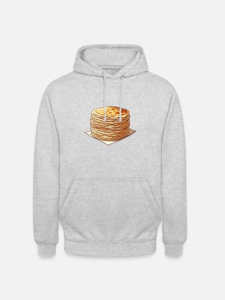 Blini venäläiset pannukakut Venäjä ohukaiset venäjä - Unisex-huppari - meleerattu vaaleanharmaa