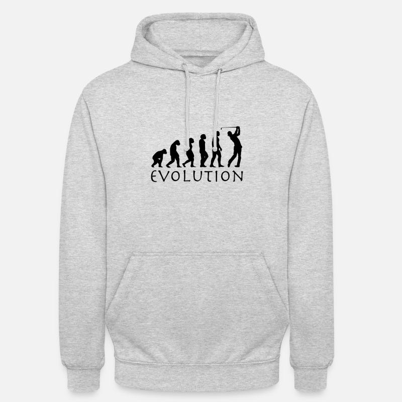 Golf evolution - Unisex Hoodie - light heather grey