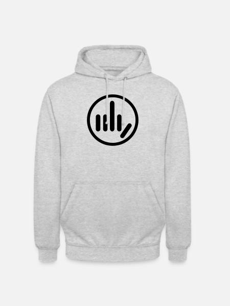 Plaisiranstalt Fabrik - Unisex Hoodie - Hellgrau meliert