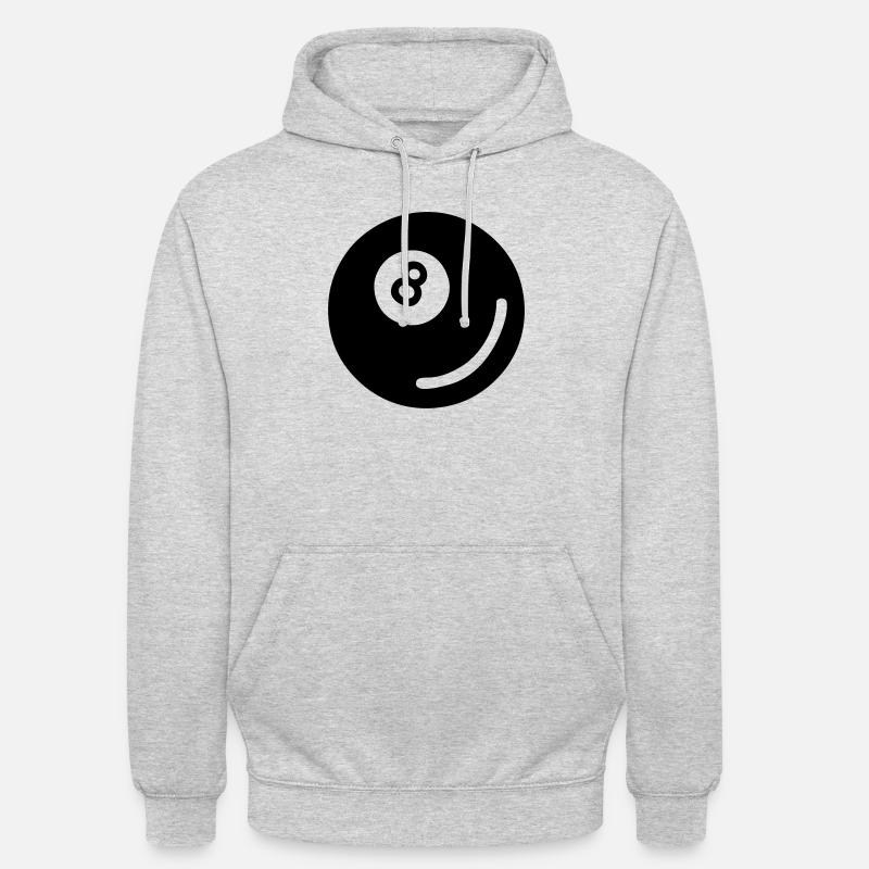 Billardkugel 01 - Unisex Hoodie - Hellgrau meliert