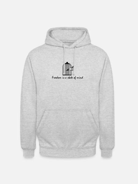 Freedom - Unisex Hoodie - light heather grey