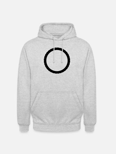 bike_einzelteil16 - Unisex Hoodie - Hellgrau meliert