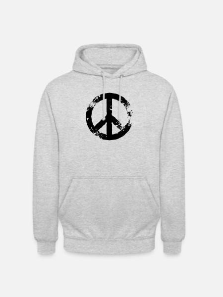 Peace - Unisex Hoodie - light heather grey