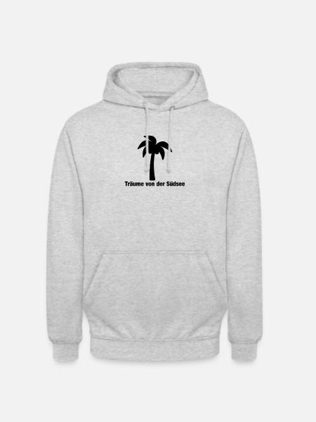Südsee Träume - Unisex Hoodie - Hellgrau meliert