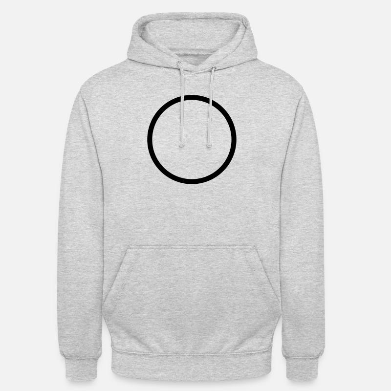 circle - Sweat-shirt à capuche unisexe - gris clair chiné