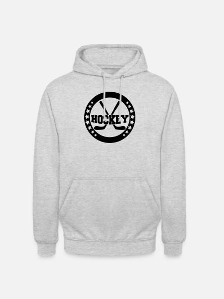 hockey - Unisex Hoodie - Hellgrau meliert