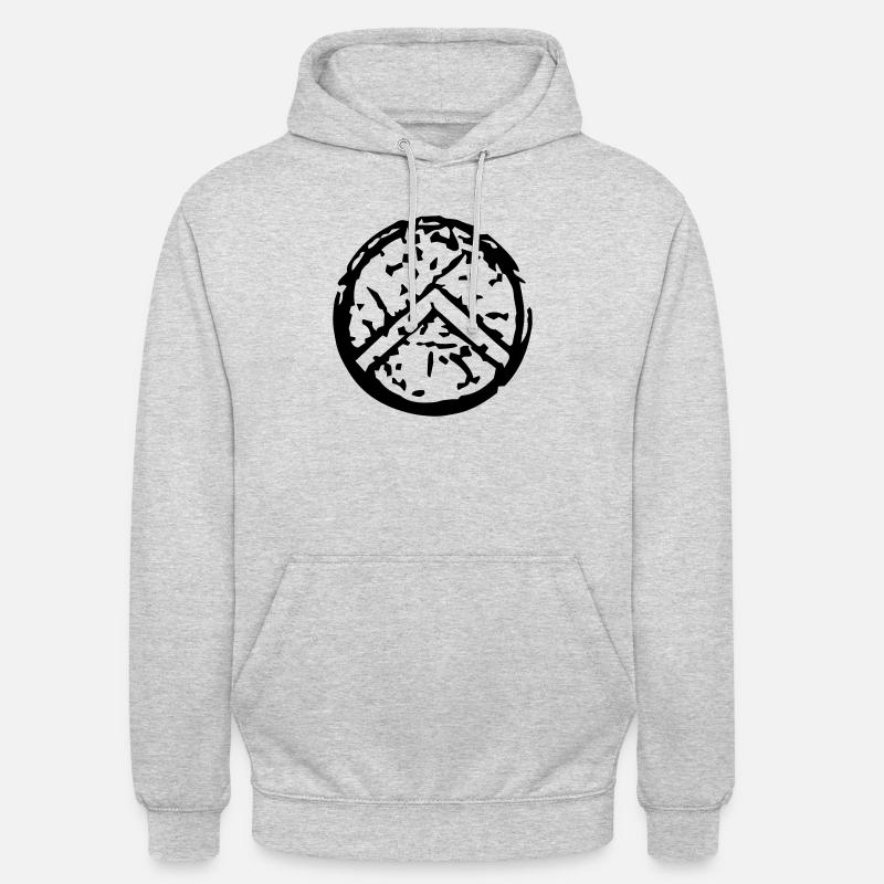 spartan_shield - Unisex Hoodie - Hellgrau meliert
