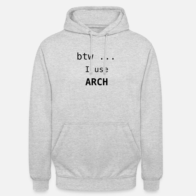 I use Arch black - Linux System Unisex Hoodie