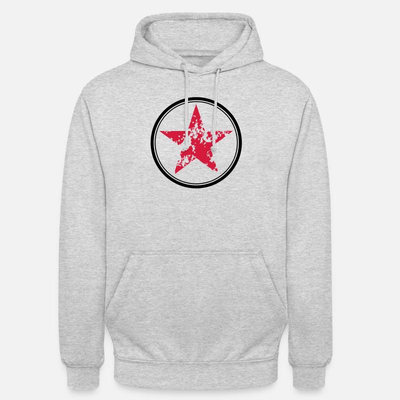 Stern - Unisex Hoodie - Hellgrau meliert