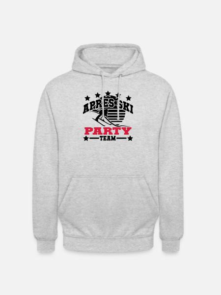 apres_ski_7_2f - Unisex Hoodie - Hellgrau meliert