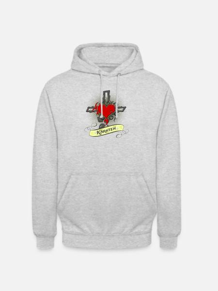 Kärnten - Unisex Hoodie - Hellgrau meliert