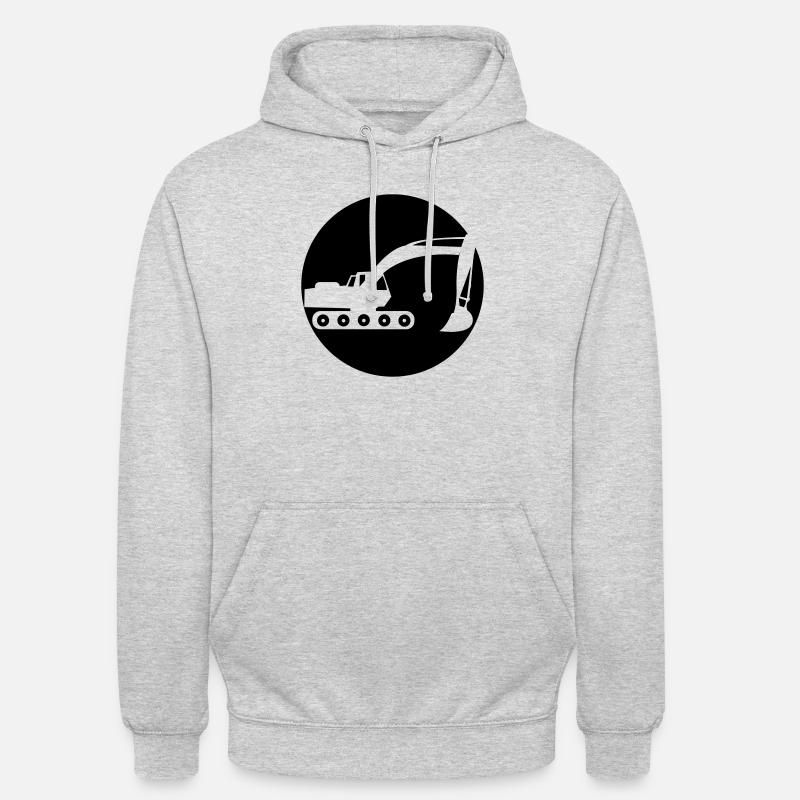 bagger_01 - Sweat-shirt à capuche unisexe - gris clair chiné