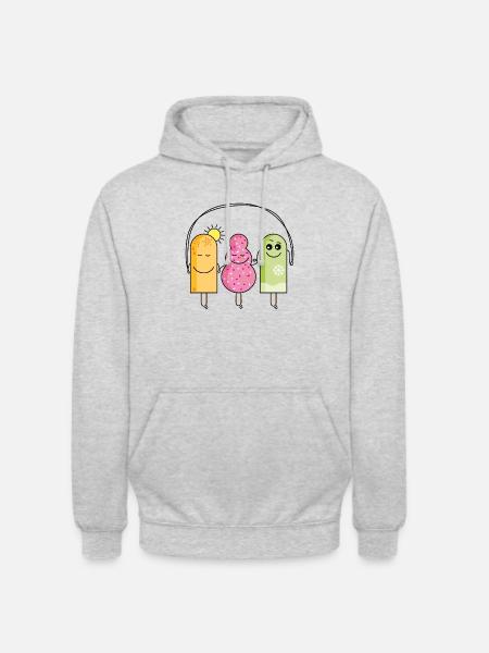 Eis - Unisex Hoodie - Hellgrau meliert