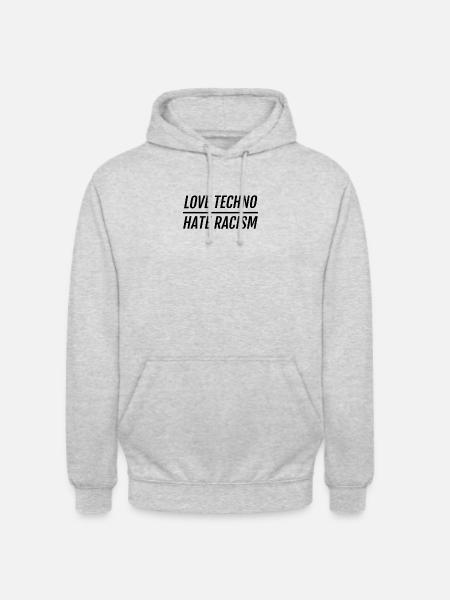 Hate Racism - Unisex Hoodie - light heather grey