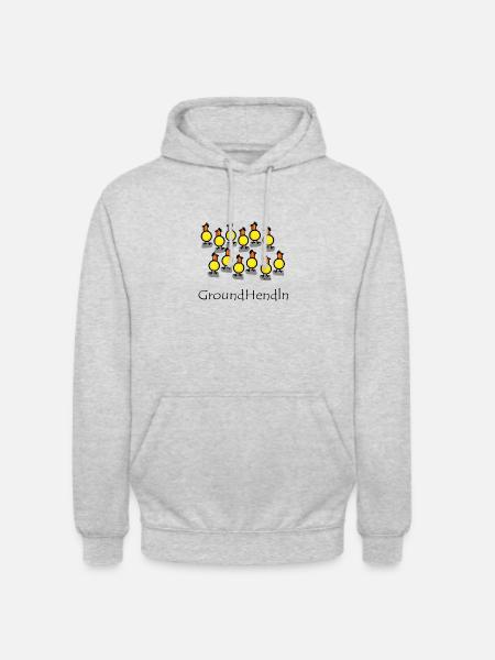 Paraglider Paragliding Mountains Hen - Unisex Hoodie - light heather grey
